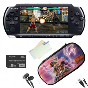 PSP 3000+чехол+карта памяти Sony Pro Duo 16 Gb+USB+наушники+защитная пленка