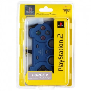 Джойстик Analog Original "Force 2" синий для Playstation 2 ― Магазин игровых приставок, PSP, VITA, Xbox, PS3